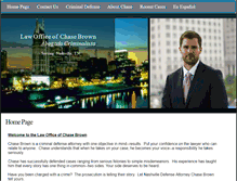 Tablet Screenshot of chasebrownlaw.com